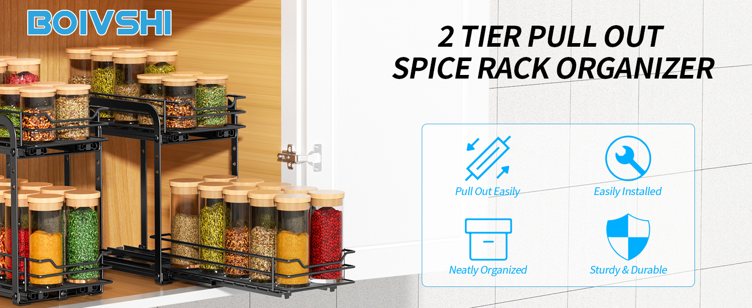 pull out spice rack