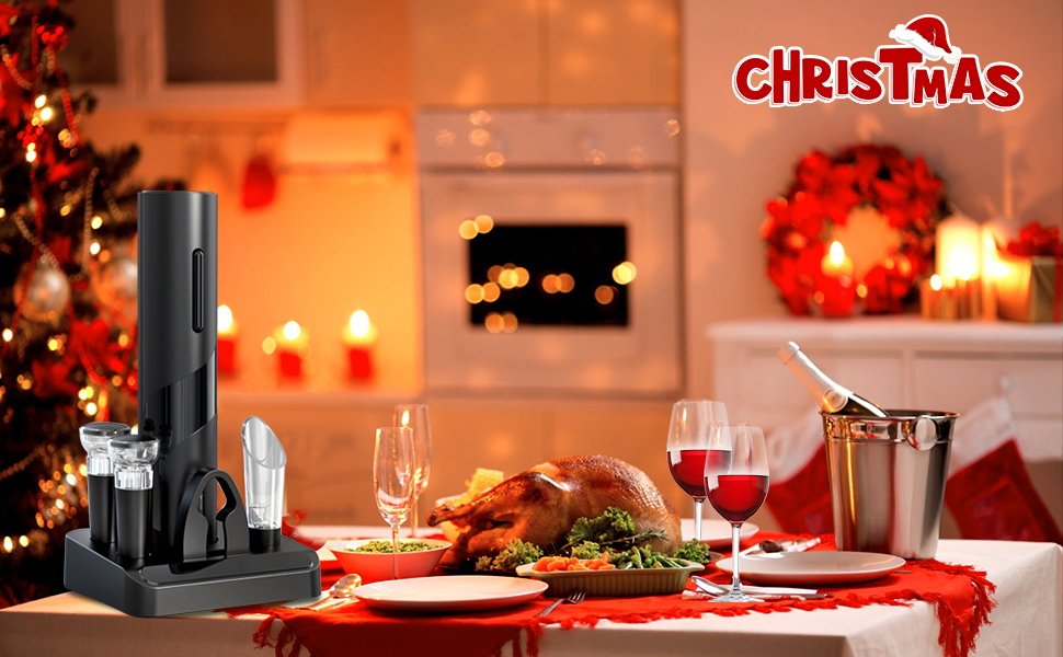 Electric Wine Opener Set with Stand