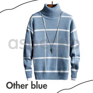 ルシェルブルー★チェック柄タートルネック長袖ニット ル シェル ブルー - LE CIEL BLEU | Check Jacquard Knit
