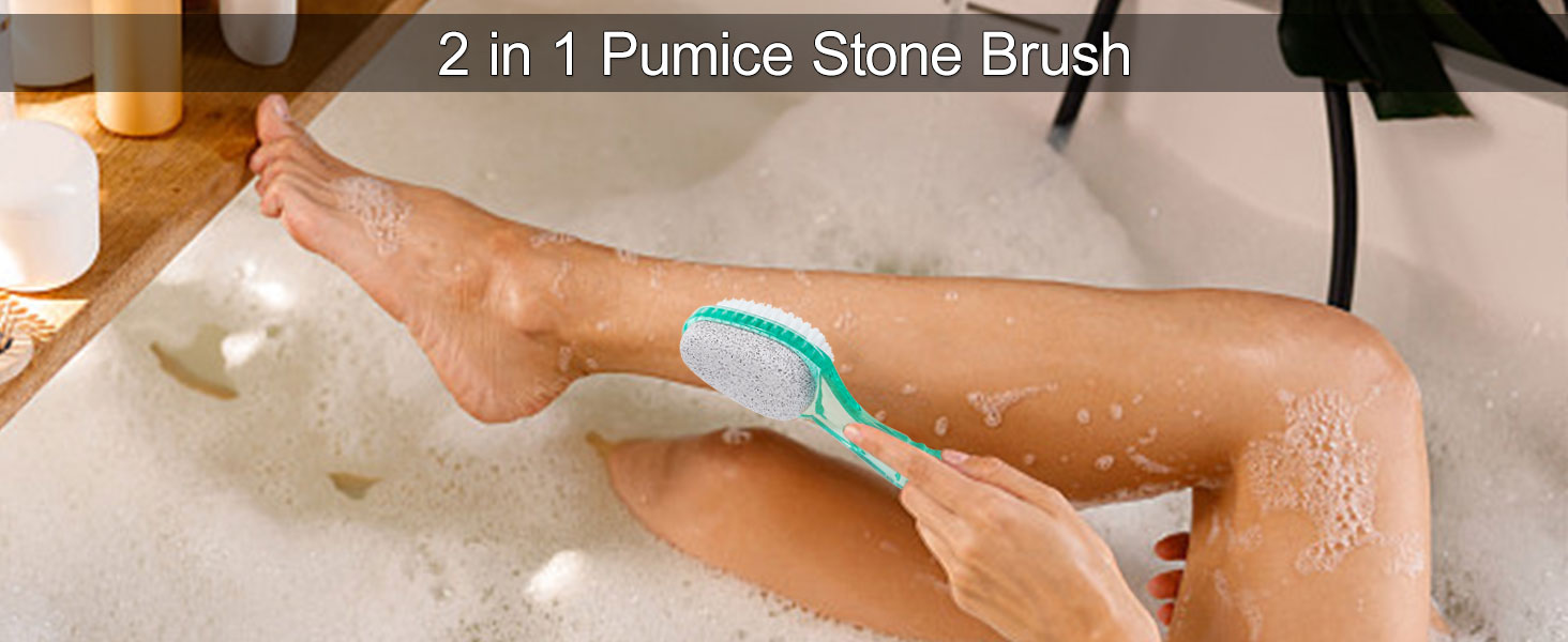 Pumice stone brush