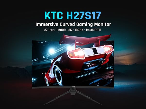 Amazon.com: KTC 27 inch Gaming Monitor, 1440P Curved Monitor