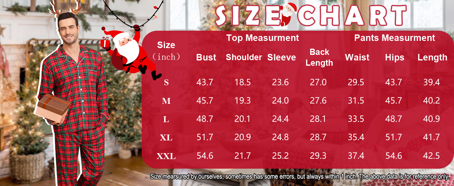 mens winter pajamas set christmas pajamas men plaid pajama set