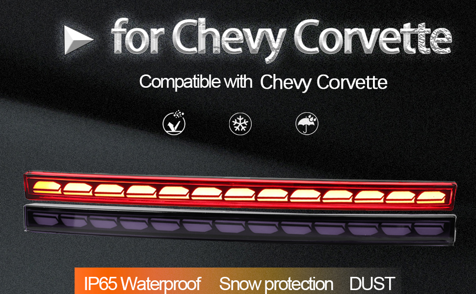 GEEGEETOP Red Lens Rear Fog Bumper Reflector Brake Tail