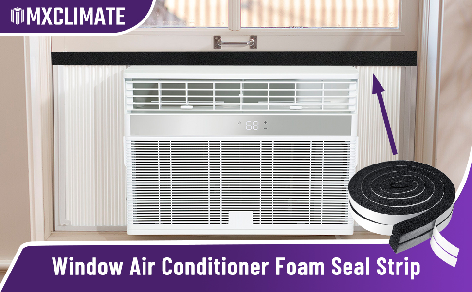 Mxclimate Air Conditioner Foam Insulation Strip,Foam Weather Stripping