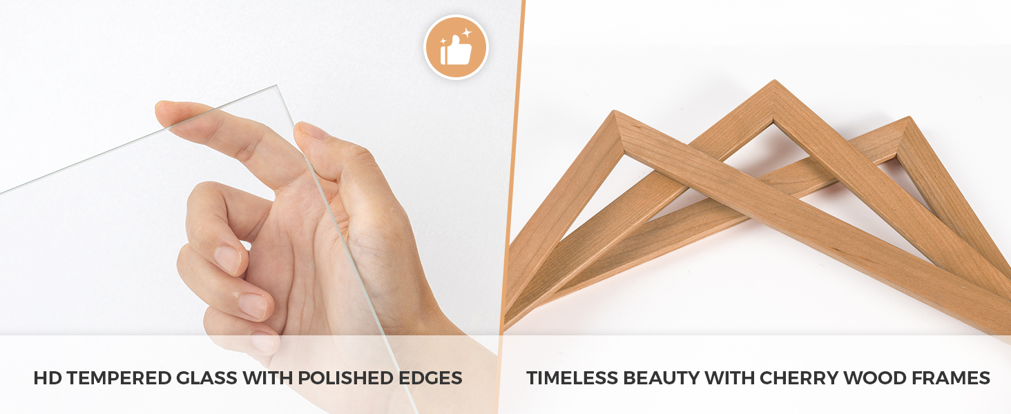 Acovy 24x36 Poster Frame, Solid Wood Cherry Wood 24x36