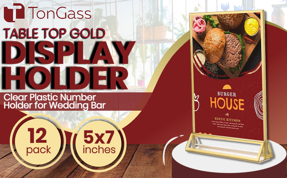 TonGass (12Pack) 4x6" Standard DoubleSided Acrylic