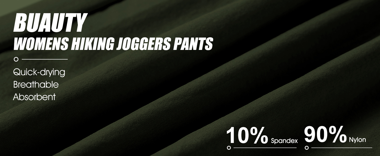 Women's Hiking Pants Quick Dry Lightweight Cargo Joggers