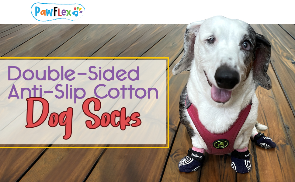 Double Sided Anti Slip Cotton Dog Socks