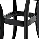 cast aluminum 21'' square side table with ring holder