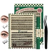 KEYYOU DIY Lash Extension Kit 280pcs Individual Lashes D Curl Eyelash Extension Kit 30D+40D 9-16M...