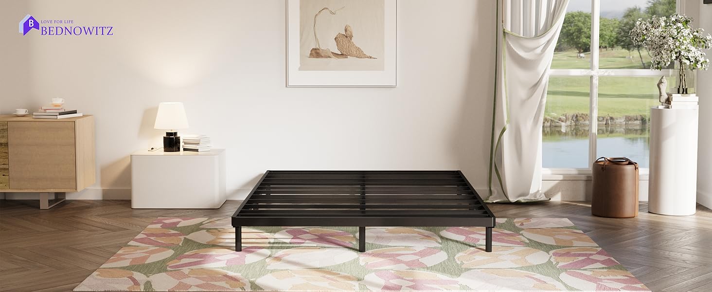 Bednowitz Queen Box Spring 2 Inch High & Bed Slat