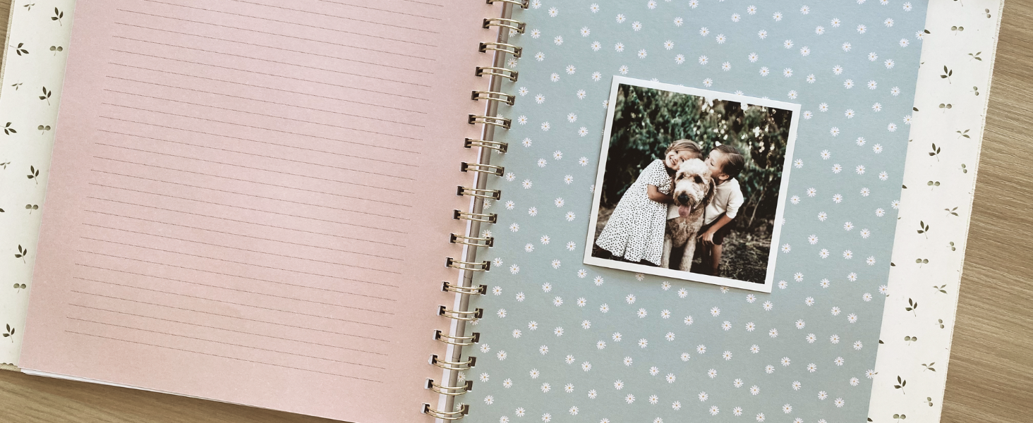Peachly journal baby book