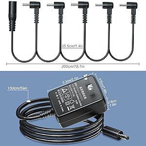 Amazon.co.jp: Punasi エフェクター電源 5チャンネル電源 9V DC