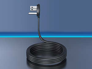 headphone hanger with 5ft flat extension cord