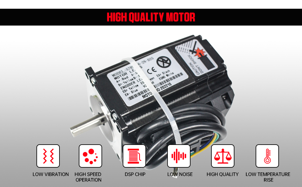 CNCTOPBAOS Nema23 Closed Loop Stepper Motor Kit 2N.m 4.2A