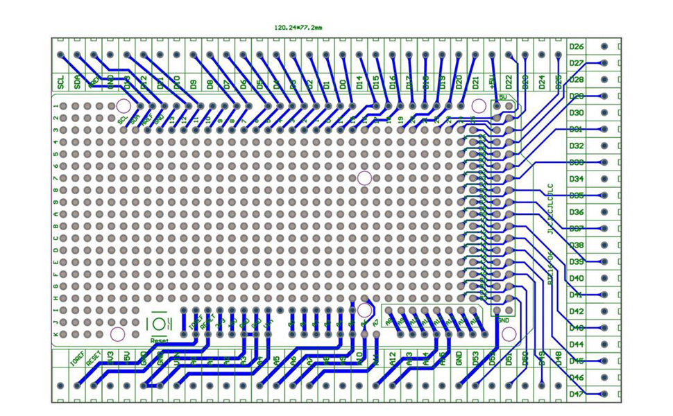 Kit Schermatura Morsettiera Per Arduino MEGA-2560 R3 - Scheda Prototipo Pre-saldata Con Viti