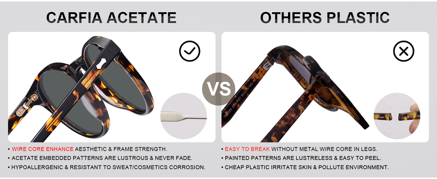 acetate sonnen brille