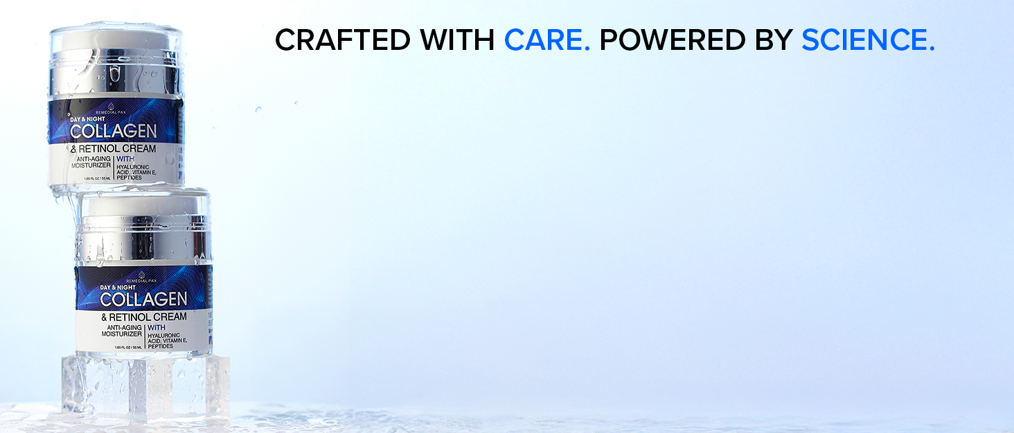 Collagen and retinol face cream, anti aging moisturizer