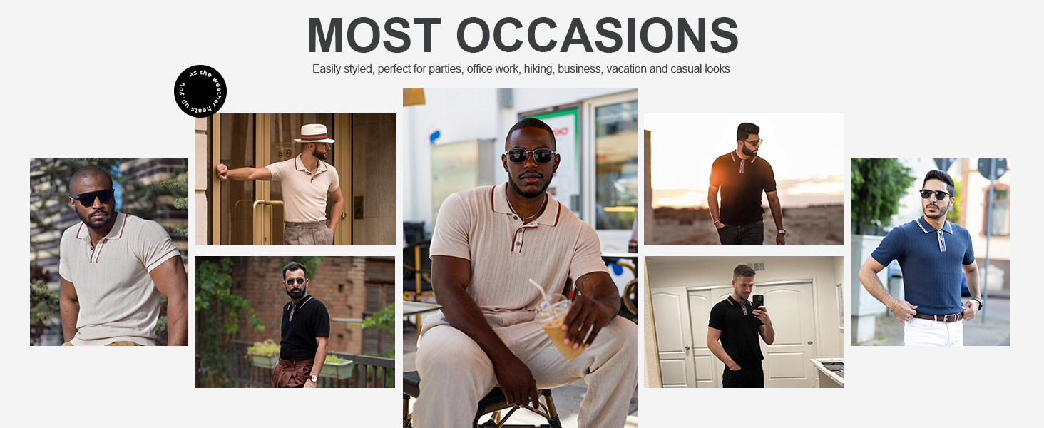 mens knit polo shirts short sleeve textured knitted polo shirts for office work