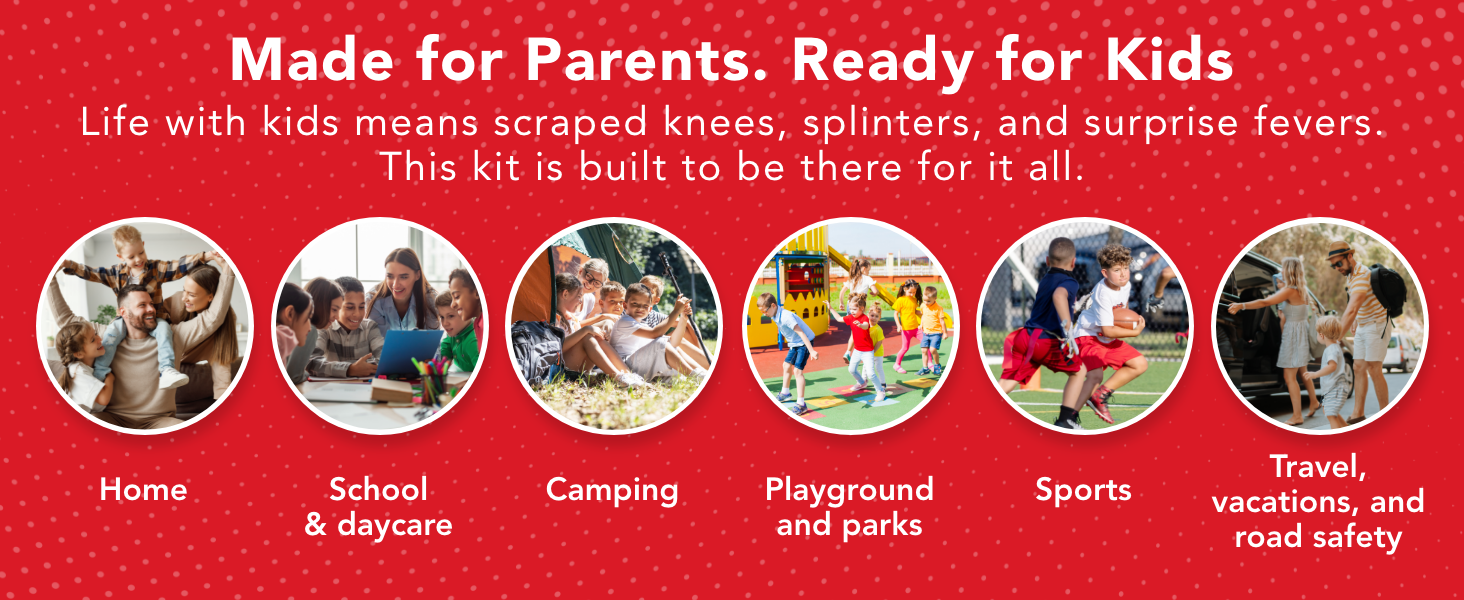 first aid kits for kids, best for home, outdoor, sports, camping, travel