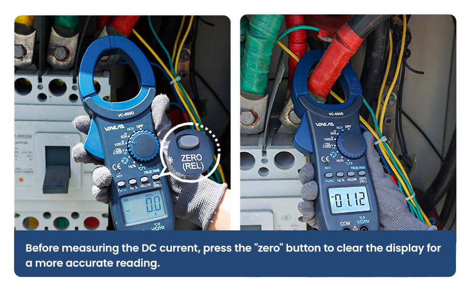 VENLAB Digital Clamp Meter 1000A TRMS 6000 Counts AC/DC Current