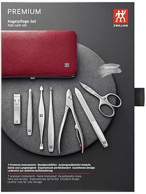 ZWILLING ネイルツールセット　赤 Amazon.com : ZWILLING TWINOX Asian Competence 4-pc Set With