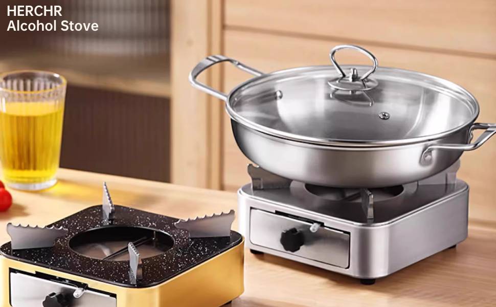 Alcohol Stove,Outdoor Camping Hiking Alcohol Stove for Backpacking