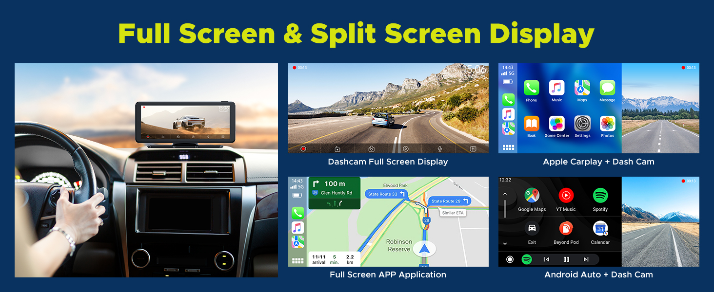 Multifunctional car play screen
