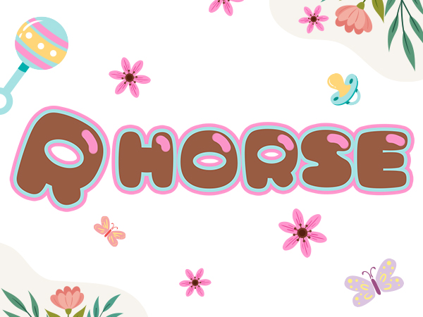 R HORSE My First Year Photo Display Wood Board