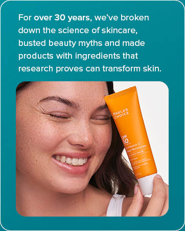 paulas choice 30 year beauty skincare skin care ingredients research spf cream moisturizer