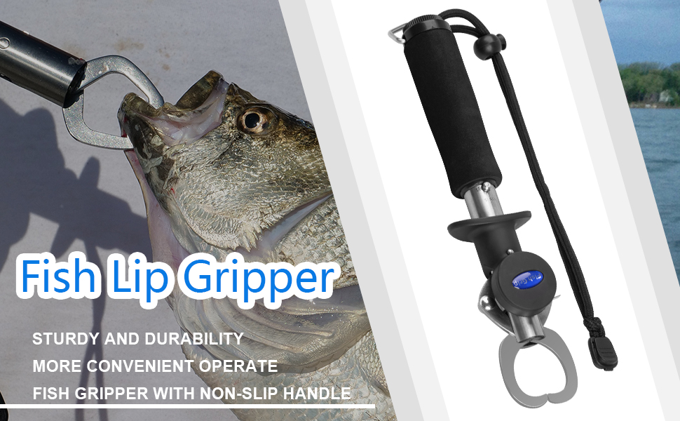Fish Lip Gripper Stainless Steel Fish Lip Grabber 40 Pound Fish Lip