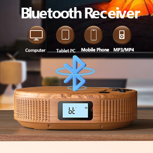 Portable Bluetooth CD player