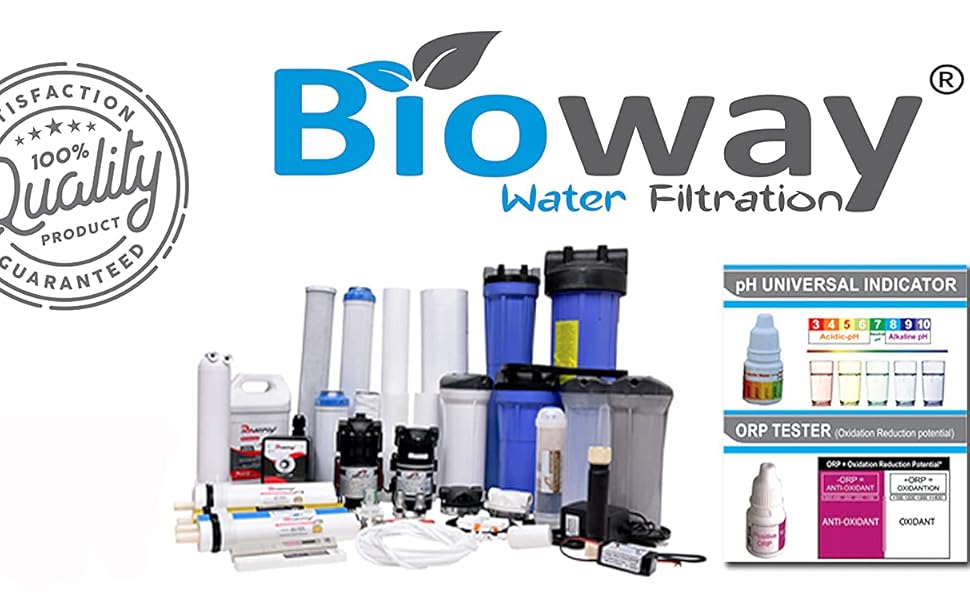 BIOWAY 40Pcs PH TESTING LIQUID SOLUTION KIT BOTTLE FOR TESTING WATER PH Ph Test Strip FOR