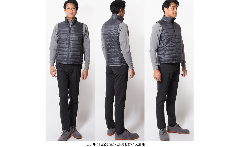 Amazon | [ユナイテッドゴールド] ダウンベスト メンズ ダウン