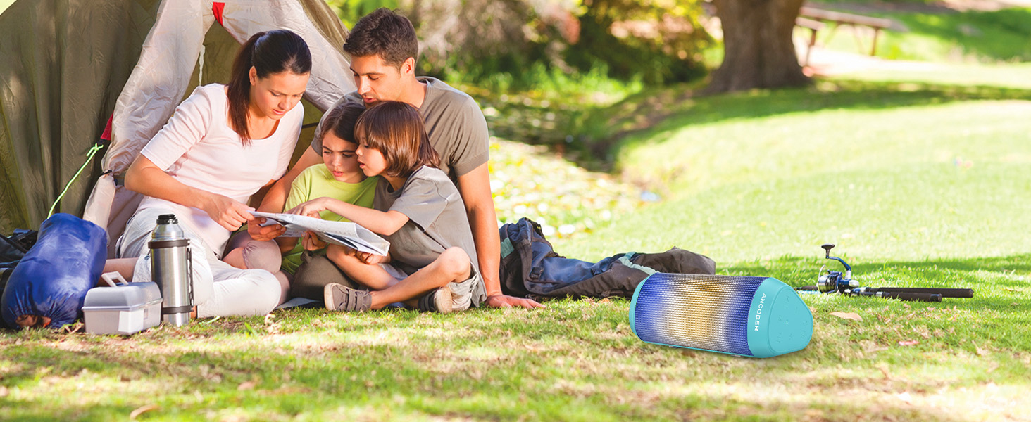 Small portable speaker is lightweight, very convenient for camping outdoor barbecue,foot ,hiking