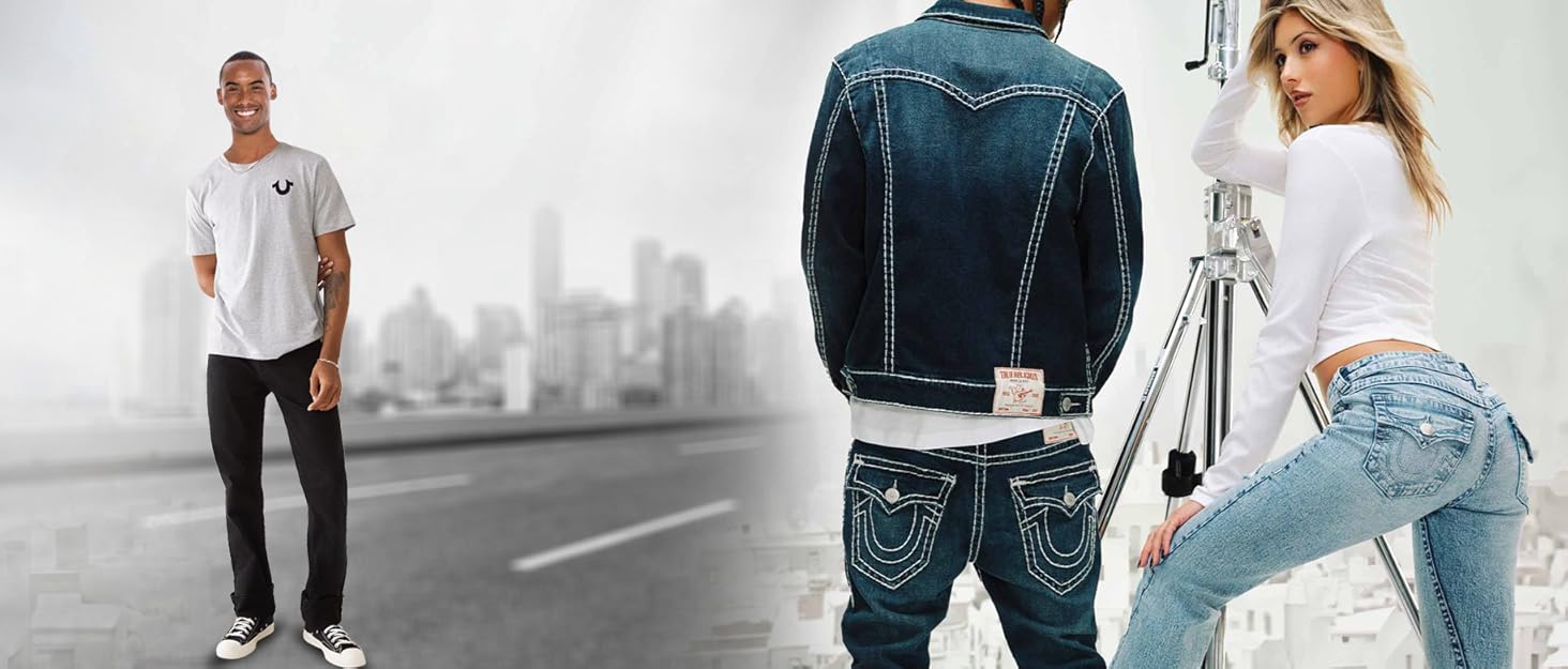 Men's Ricky Low Rise Straight Leg Jean with Back Flap Pockets 