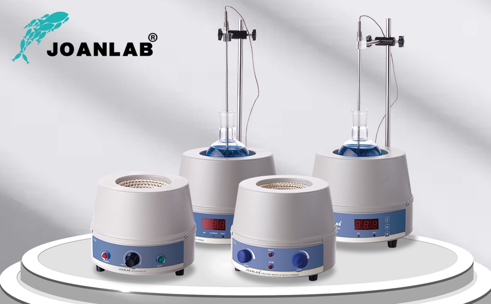 JOANLAB Electric Laboratory Heating Mantle with Stirrer, Digital Temperature Control