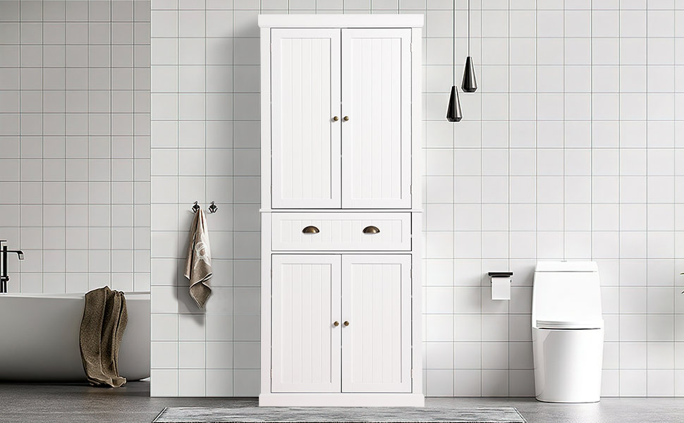 LOUVIXA Kitchen Pantry Storage Freestanding