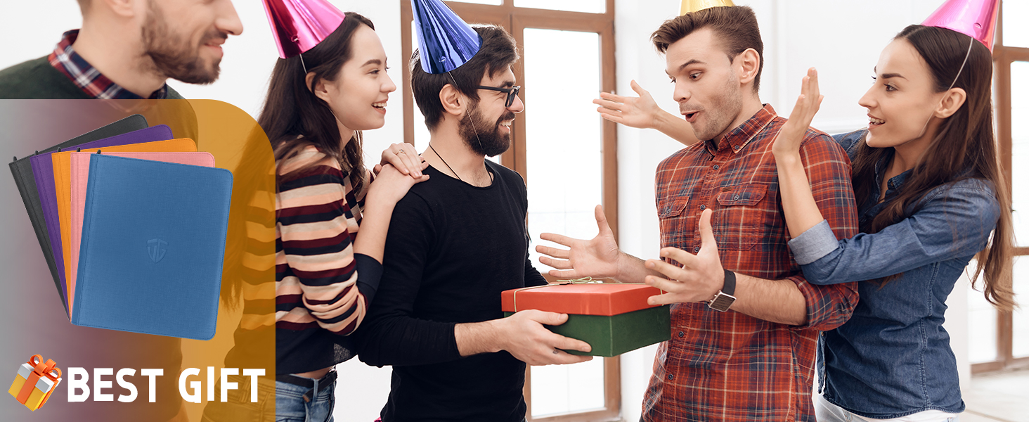 TCGUARD Toploader Binder,Holds 216 Toploaders,9 Pocket Top