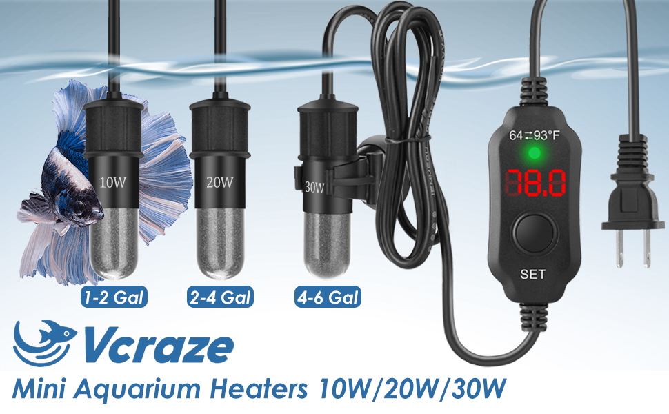 Aquarium Fish Tank Heater: 50W Small Submersible Turtle Heater With Ad U2013 My Store