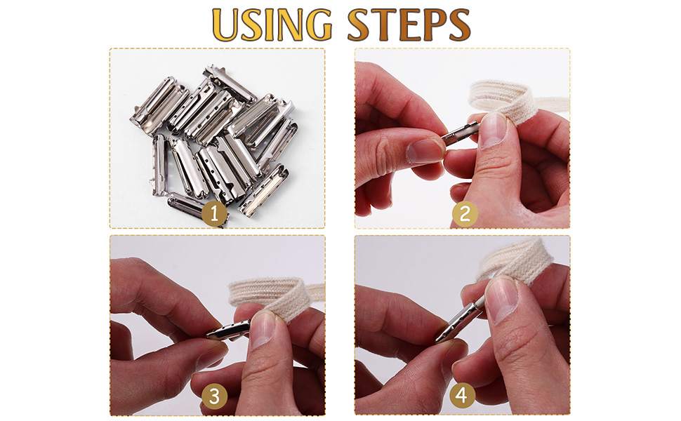 SUPVOX 80 Pcs Shoelace Tip Head, Smooth Replacement Metal Ends Aglet