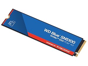 SANDISK 1TB WD Blue SN5100 NVMe SSD - M.2 2280, PCIe Gen 4.0