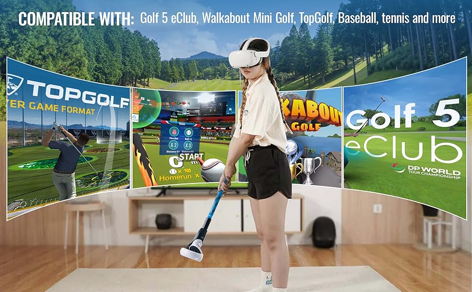 Circuit Crave Dual VR Golf Club Accessories Compatible with