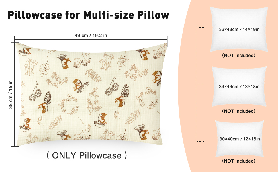 Toddler Muslin Pillowcase