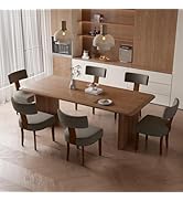 Hawthyhome Dining Room Chairs Set of 6 Wooden Kitchen Chair Upholstered Chair Living Room Chair Armchair with Hard
