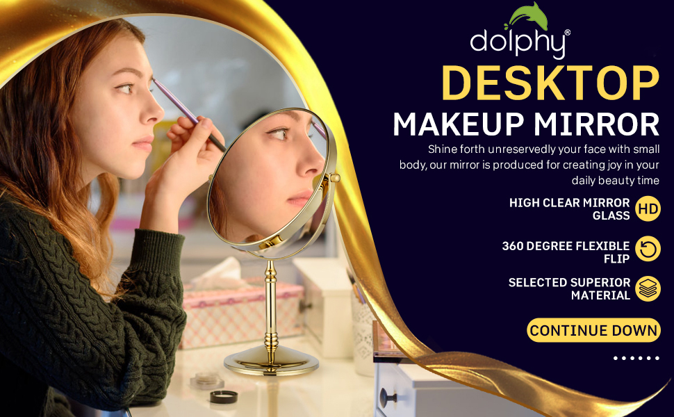 10X 5X magnifying mirror for bathroom makeup saving with LED light with suction magnification 