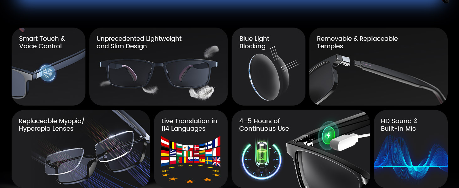 bluetooth glasses for men