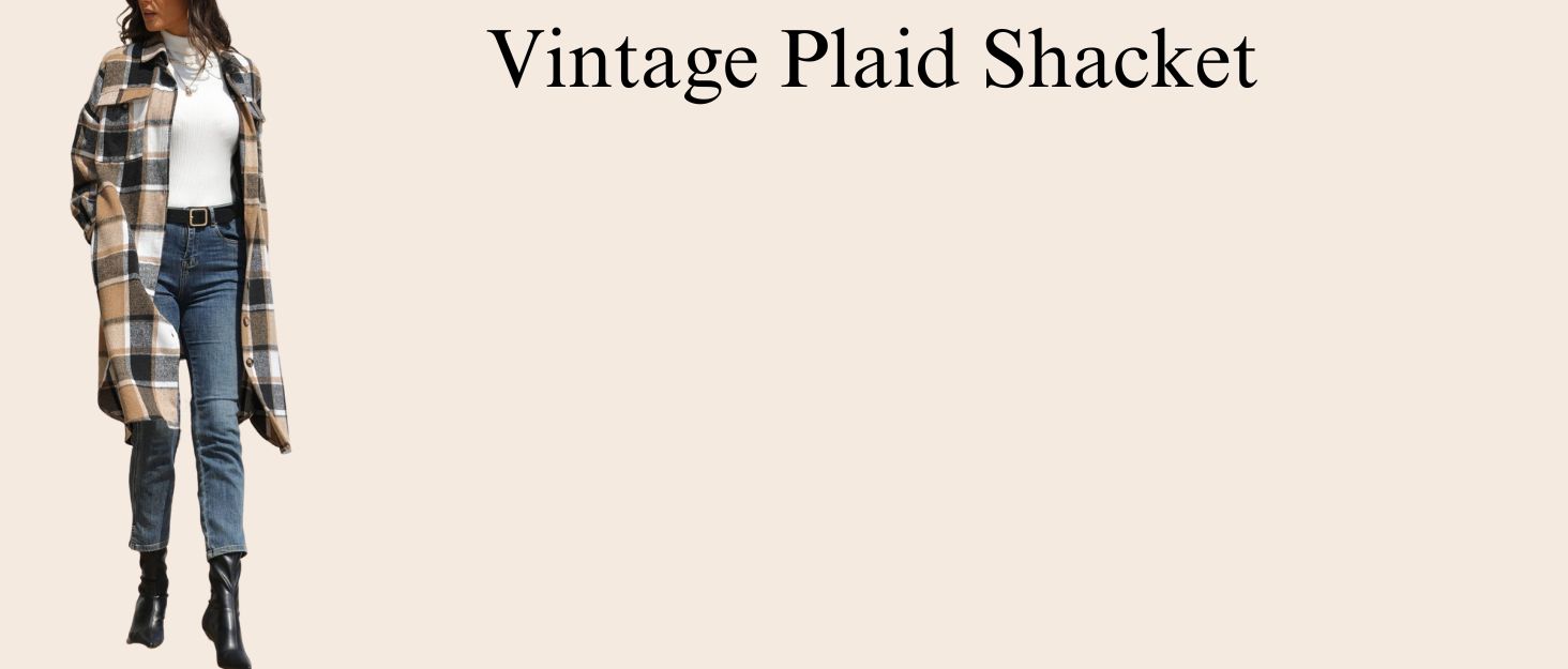 long plaid shacket