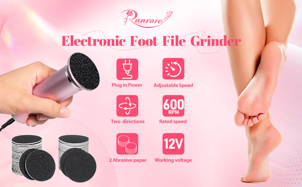 Electric callus remover for feet