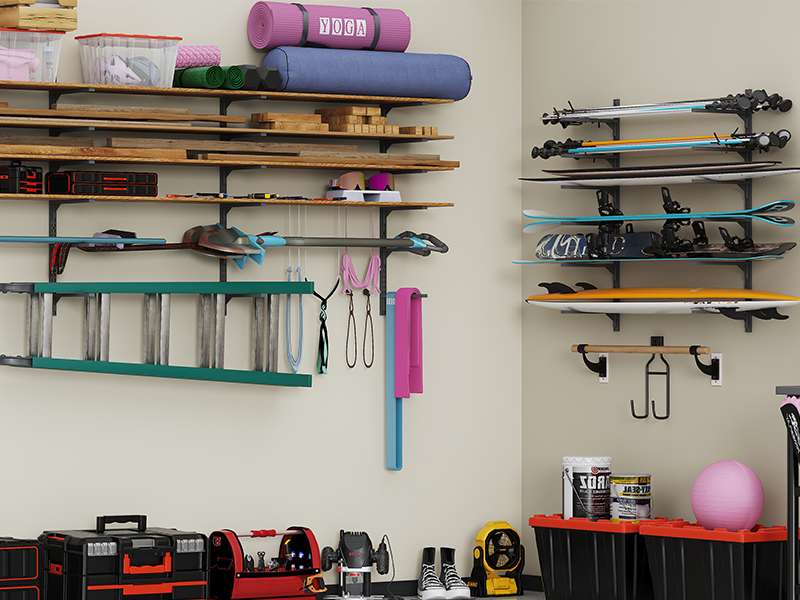 lumber rack wall mount